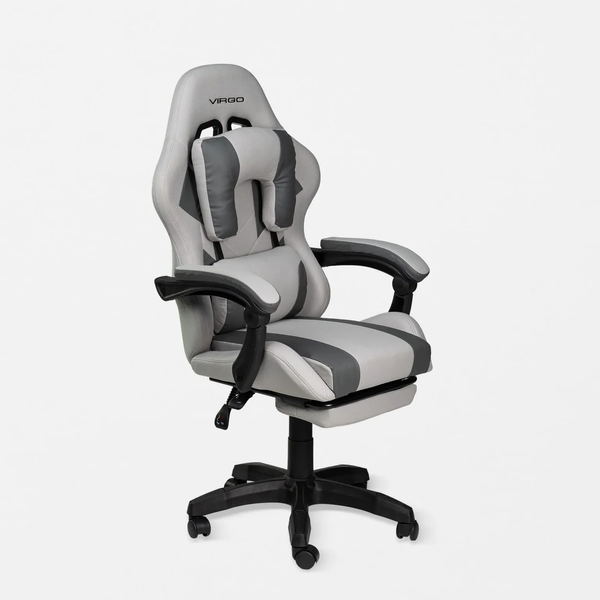 Комп'ютерне крісло для геймерів текстильне Virgo GT-FAB X20 Grey  W001037 фото