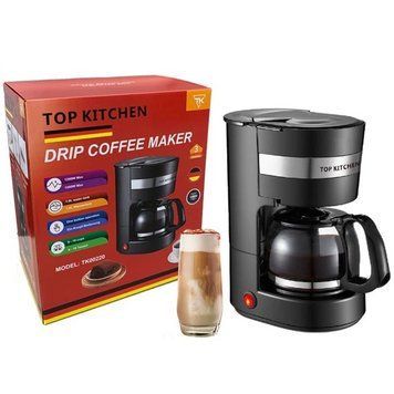 Кофеварка капельная электрическая с подогревом 1л Top Kitchen TK00220 с мерной ложкой и антикапельной системой 853747 фото