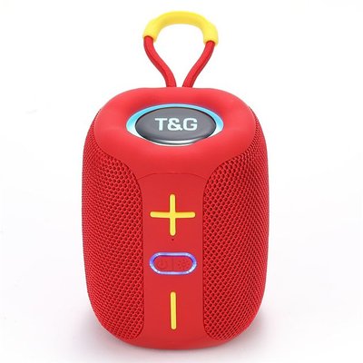 Портативная Bluetooth колонка TG658 8W с RGB подсветкой. Цвет: красный 462612 фото