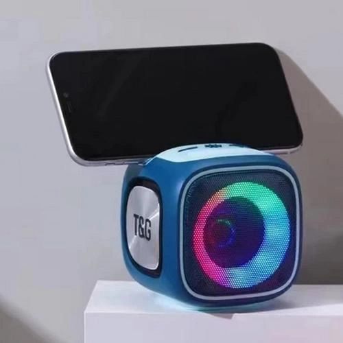 Портативная Bluetooth колонка TG359 7W с RGB подсветкой. Цвет: синий 460830 фото