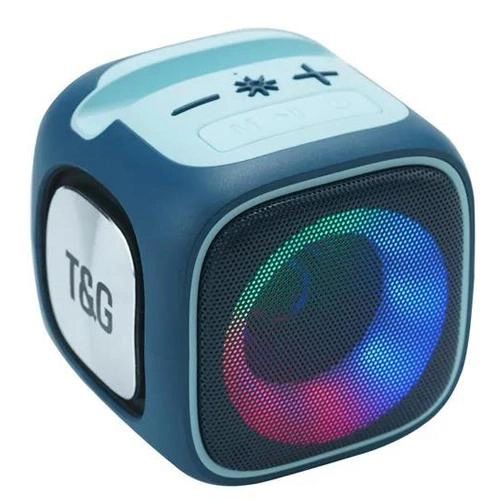 Портативная Bluetooth колонка TG359 7W с RGB подсветкой. Цвет: синий 460830 фото