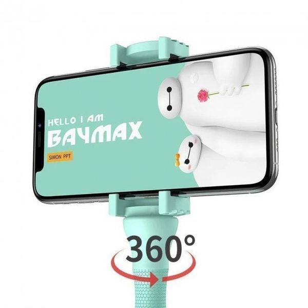 Гнучкий тримач для телефону з універсальними присосками Cute Worm Lazy Holder. Колір блакитний 140791 фото