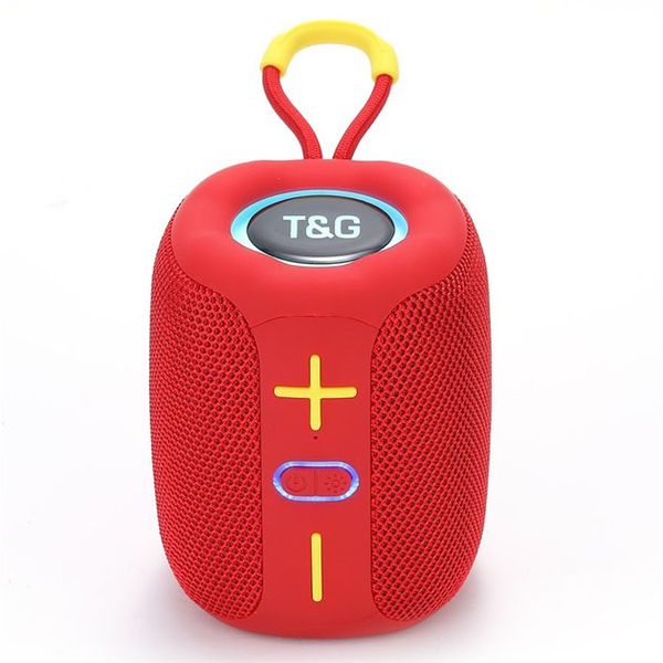 Портативная Bluetooth колонка TG658 8W с RGB подсветкой. Цвет: красный 462612 фото