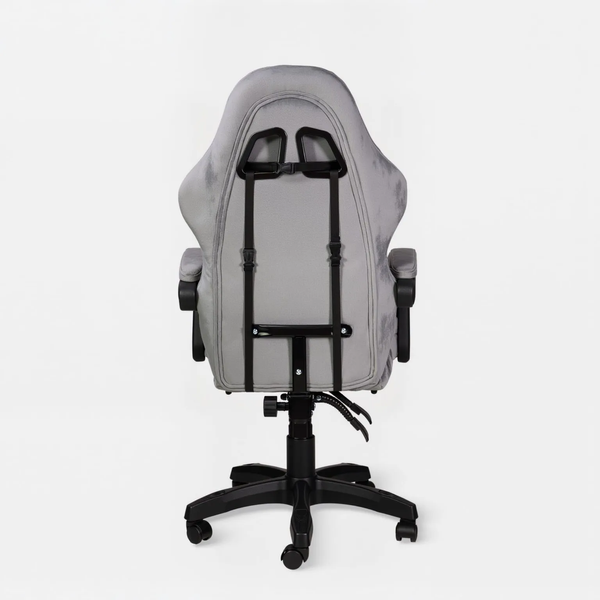 Комп'ютерне крісло для геймерів велюрове Virgo X27 Vortex Light Grey W001038 фото