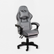 Комп'ютерне крісло для геймерів велюрове Virgo X27 Vortex Light Grey W001038 фото 2