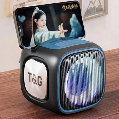 Портативная Bluetooth колонка TG359 7W с RGB подсветкой. Цвет: черный 460831 фото