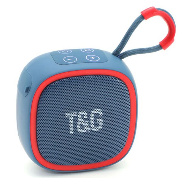 Портативная Bluetooth-колонка TG659 с ремешком. Цвет: синий 462642 фото