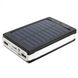 УМБ Power Bank Solar 9000 mAh мобильное зарядное с солнечной панелью и лампой Черная 26877 фото 3