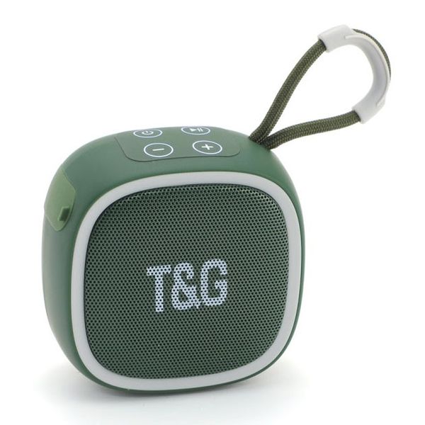 Портативна Bluetooth-колонка TG659 із ремінцем. Колір: зелений 462643 фото