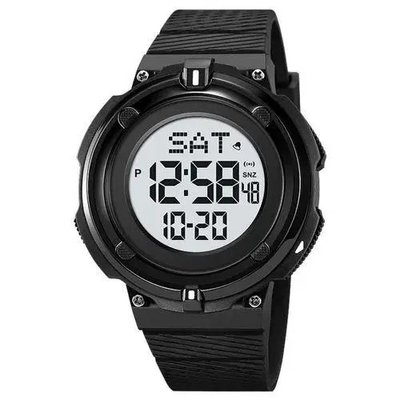 Годинник наручний чоловічий SKMEI 2010BKWT BLACK-WHITE, годинник армійський скмей, годинник спортивний. Колір: чорний 341249 фото