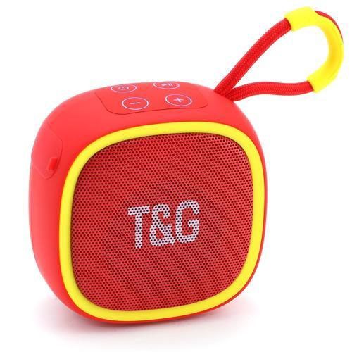 Портативная Bluetooth-колонка TG659 с ремешком. Цвет: красный 462644 фото