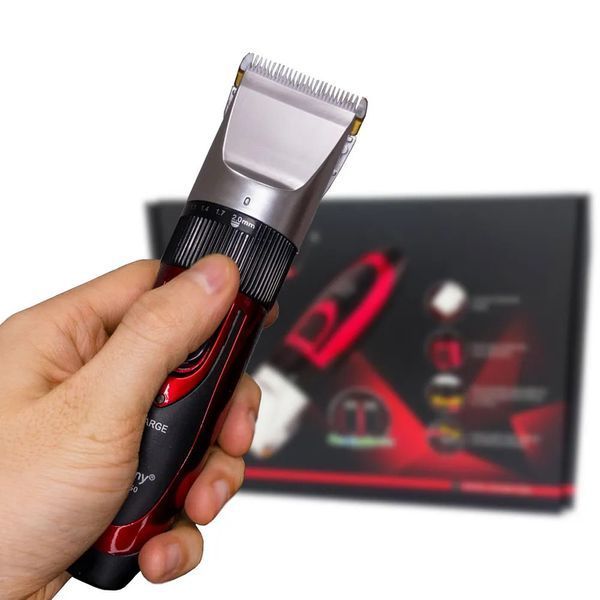 Професійна машинка для стрижки волосся GEMEI GM-550 з двома акумуляторами 6614 фото