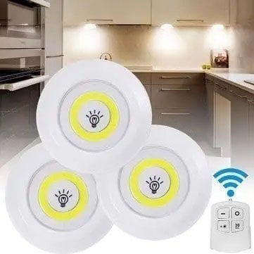 Набор из трёх LED Ламп BAILONG BL-1012 с Пультом и Таймером Отключения Два Режима Яркости 141819 фото