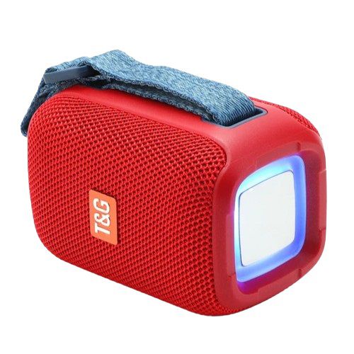 Портативная Bluetooth колонка TG339 5W с RGB подсветкой. Цвет: красный 460860 фото