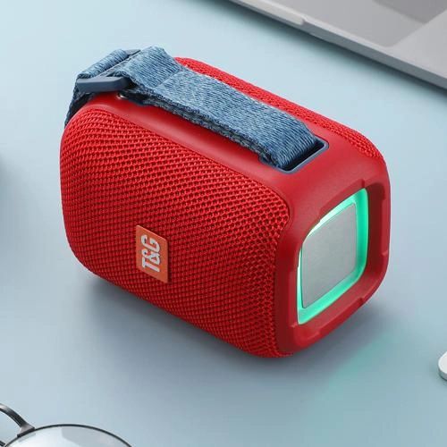 Портативна Bluetooth колонка TG339 5W з RGB підсвічуванням. Колір: червоний 460860 фото