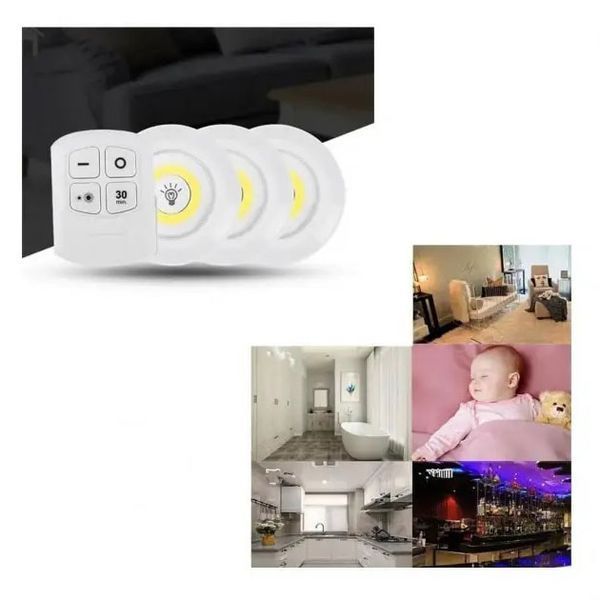 Набор из трёх LED Ламп BAILONG BL-1012 с Пультом и Таймером Отключения Два Режима Яркости 141819 фото