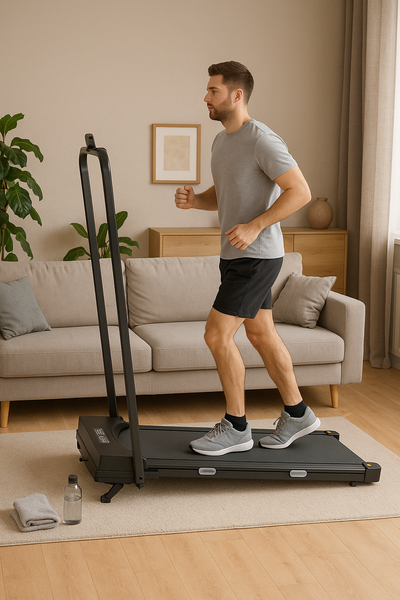 Домашня безшумна бігова доріжка Fitonix, 480 Вт, 10 км/год, з нахилом та пультом, складна W1209251 фото