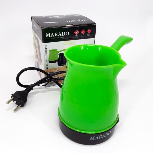 Электрическая турка с автоотключением при закипании для кофе Marado MA-1625. Цвет: зеленый 585740 фото