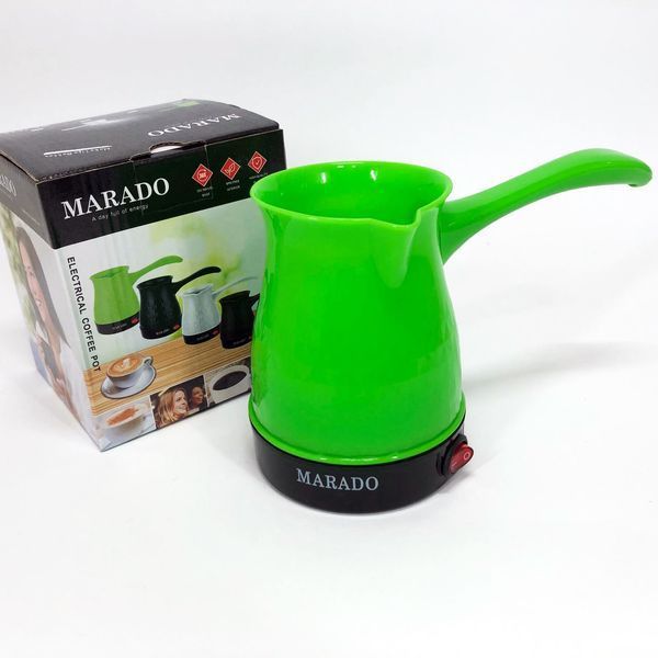 Электрическая турка с автоотключением при закипании для кофе Marado MA-1625. Цвет: зеленый 585740 фото