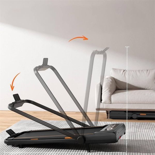 Домашня безшумна бігова доріжка Fitonix, 480 Вт, 10 км/год, з нахилом та пультом, складна W1209251 фото