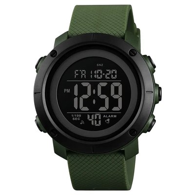 Годинник наручний чоловічий SKMEI 1426AGBK ARMY GREEN-BLACK, годинник наручний чоловічий. Колір: зелений 340275 фото