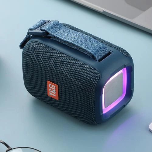 Портативная Bluetooth колонка TG339 5W с RGB подсветкой. Цвет: синий 460866 фото