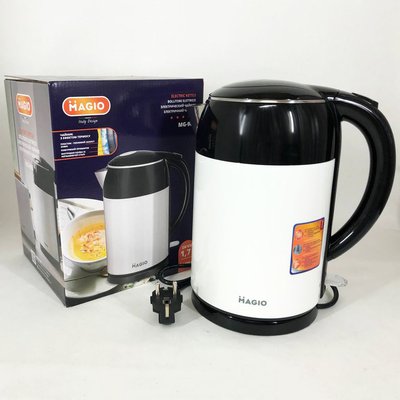 Електрочайник-термос MAGIO MG-985, 1.7л, стильний електричний чайник, електронний чайник 254172 фото