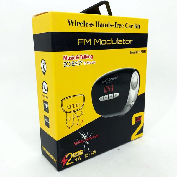 Автомобільний Трансмітер FM модулятор MOD. H21 BT 299632 фото
