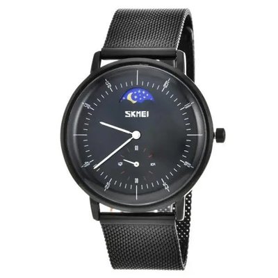 Годинник наручний чоловічий SKMEI 9245BK, чоловічий годинник стильний годинник на руку, оригінальний чоловічий годинник 425122 фото