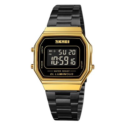 Годинник наручний чоловічий SKMEI 1647GDBK, фірмовий спортивний годинник, оригінальний чоловічий годинник 424081 фото
