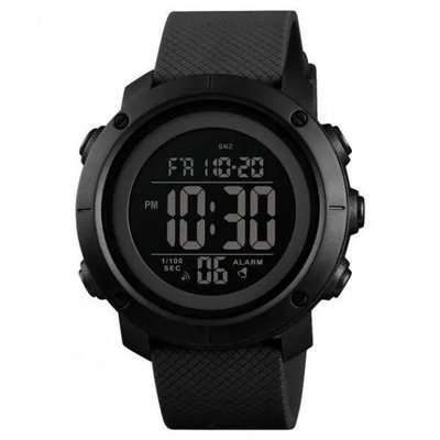 Годинник наручний чоловічий SKMEI 1426BKBK BLACK-BLACK, годинник тактичний протиударний. Колір: чорний 340283 фото