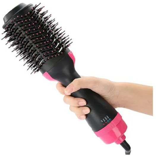 Фен Щетка расчёска 3в1 One step Hair Dryer 1000 Вт 3 режима выпрямитель для укладки волос стайлер с функцией ионизации 5842 фото