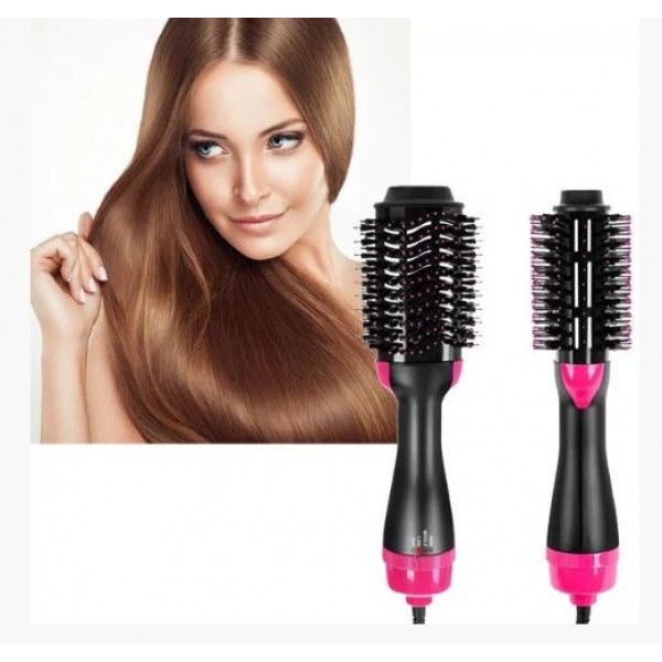 Фен Щетка расчёска 3в1 One step Hair Dryer 1000 Вт 3 режима выпрямитель для укладки волос стайлер с функцией ионизации 5842 фото