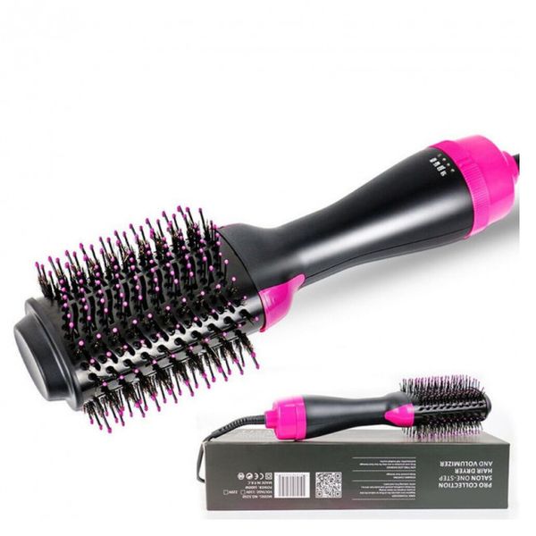 Фен Щетка расчёска 3в1 One step Hair Dryer 1000 Вт 3 режима выпрямитель для укладки волос стайлер с функцией ионизации 5842 фото