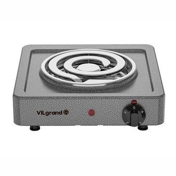 Плита настольная электрическая ViLgrand VHP161D Gray 1000Вт 739781 фото
