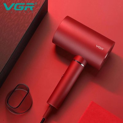 Професійний фен для волосся VGR V-431 потужністю 1600-1800 Вт із режимом холодного повітря. Колір: червоний 377200 фото