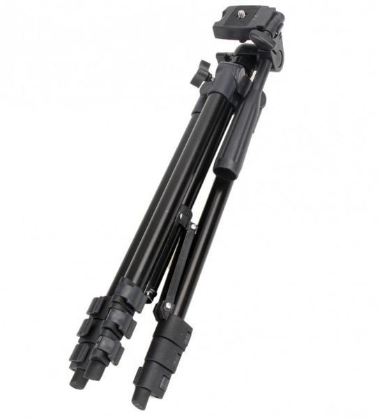 Штатив для телефона и фотоаппарата Tripod 3120 PRO портативный трипод 0,35-1.02м высота. Цвет: черный 207823 фото