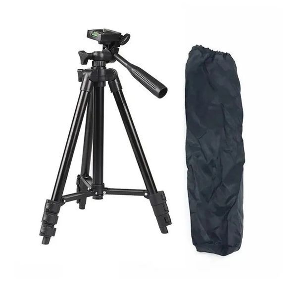 Штатив для телефона и фотоаппарата Tripod 3120 PRO портативный трипод 0,35-1.02м высота. Цвет: черный 207823 фото
