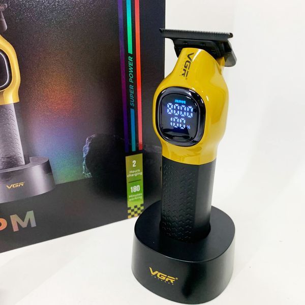Триммер для стрижки волос VGR V-886T GOLD 8000RPM 4 насадки 736716 фото