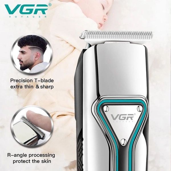 Профессиональная машинка триммер беспроводная для стрижки волос VGR V-008 Pro 344881 фото