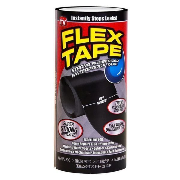 Сверхпрочная лента FLEX TAPE 20см для ремонта и склеивания 654966 фото