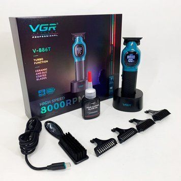 Тример для стрижки волосся VGR V-886T BLUE 8000RPM 736719 фото