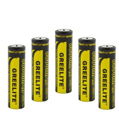 Акумулятор (1шт) 18650 Greelite 4.2V 9.6Wh Li-ion батарейка для ліхтарика 156646 фото