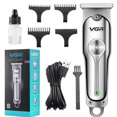 Машинка для стрижки волосся акумуляторна VGR V-071 тример для бороди та вусів 344891 фото