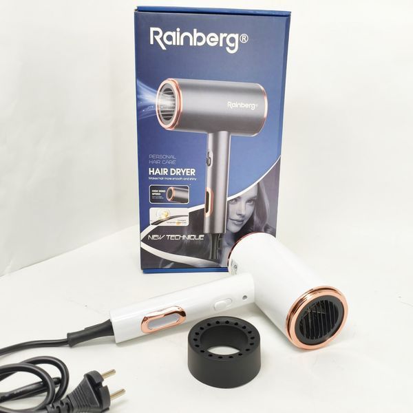 Фен стайлер Rainberg RB-2260 для волос 3 скорости 3 режима температуры Ионизация 1500Вт White 764699 фото