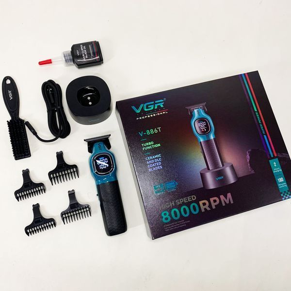 Триммер для стрижки волос VGR V-886T BLUE 8000RPM 736719 фото