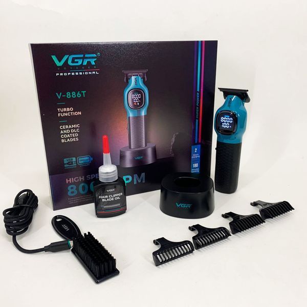 Триммер для стрижки волос VGR V-886T BLUE 8000RPM 736719 фото