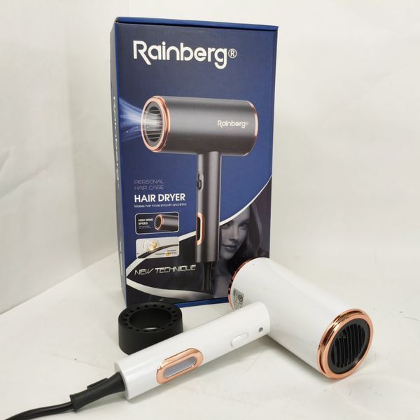 Фен стайлер Rainberg RB-2260 для волос 3 скорости 3 режима температуры Ионизация 1500Вт White 764699 фото