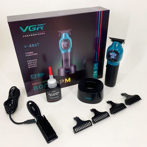 Триммер для стрижки волос VGR V-886T BLUE 8000RPM 736719 фото